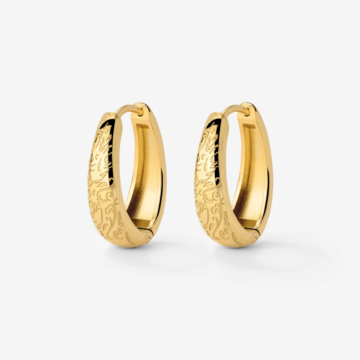 Desert Glow Hoops Gold