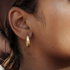Desert Glow Hoops Gold