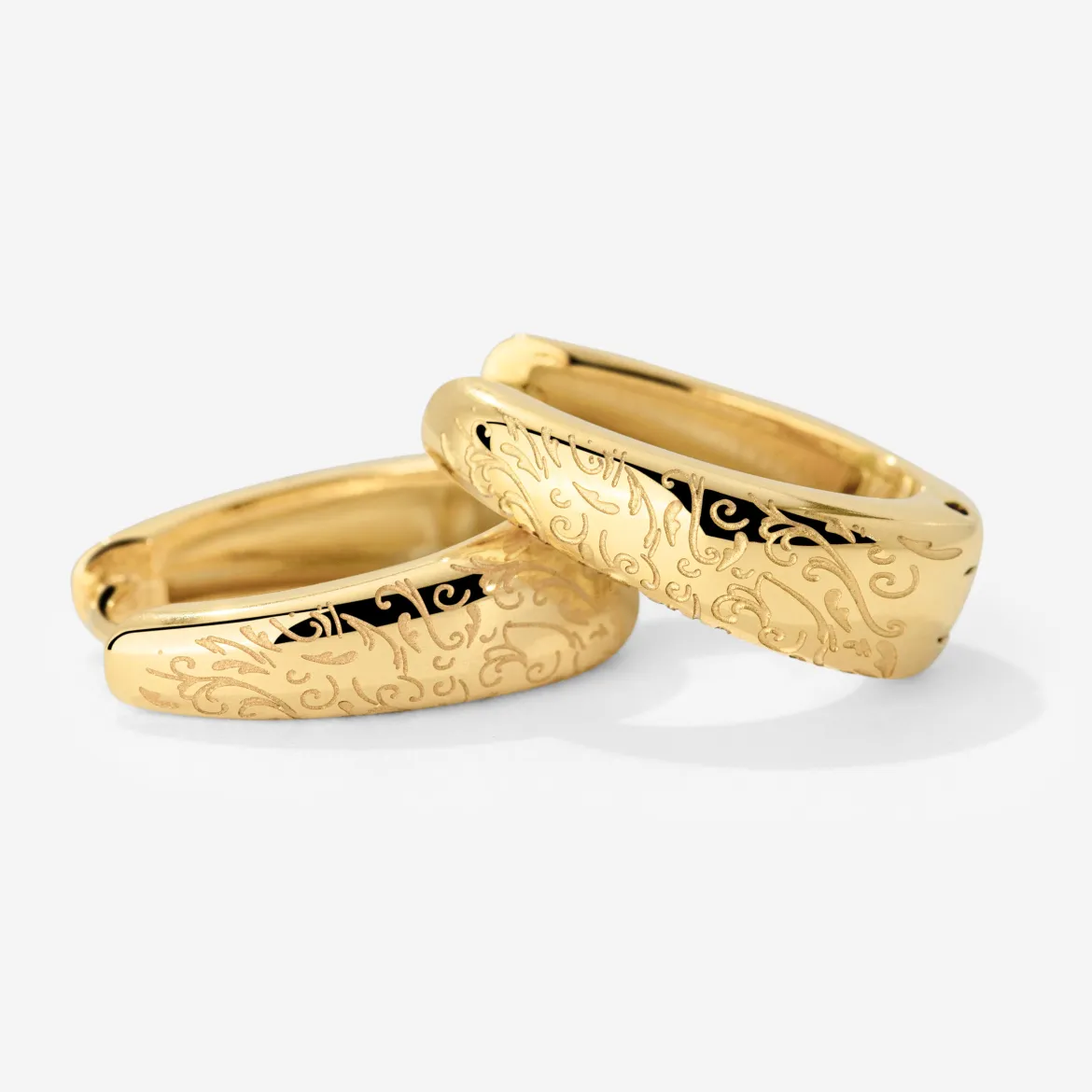 Desert Glow Hoops Gold