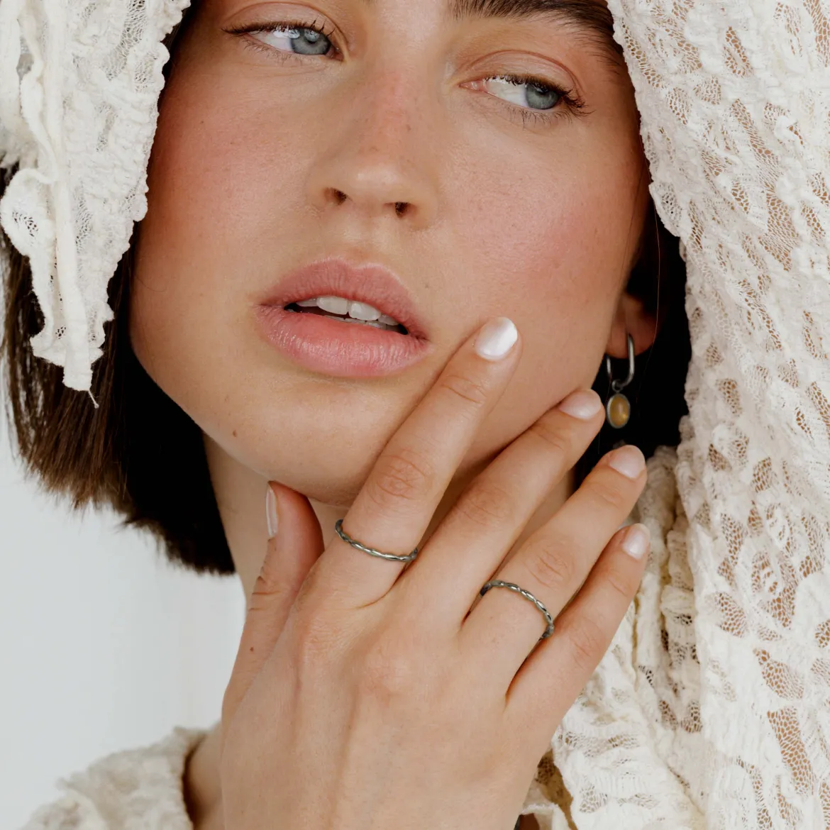 Dewdrop Ring Silber