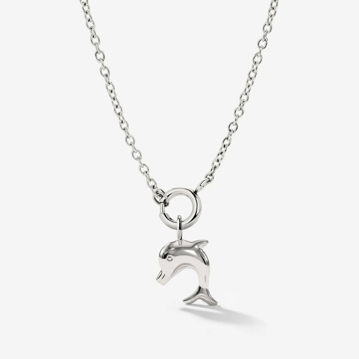 Dolphin Classic Chain Necklace Set Silber