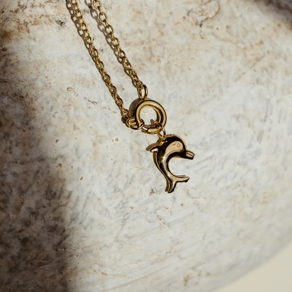 Dolphin Classic Chain Necklace Set Silber
