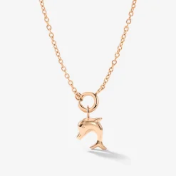 Dolphin Classic Chain Necklace Set Roségold