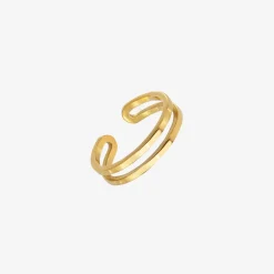 Double Toe Ring Gold