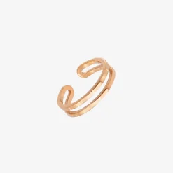 Double Toe Ring Roségold