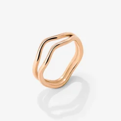 Double Wave Ring Roségold