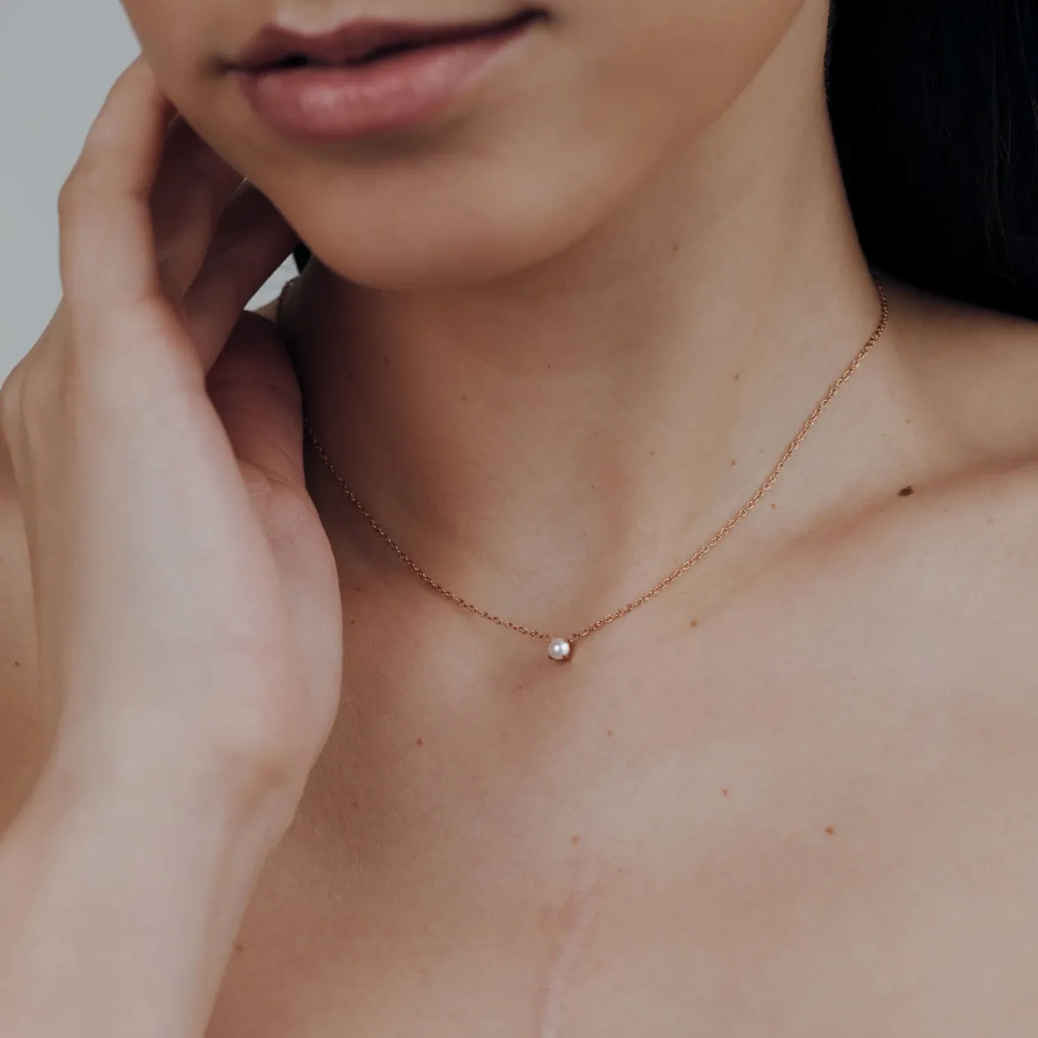 Dream Pearl Choker Roségold