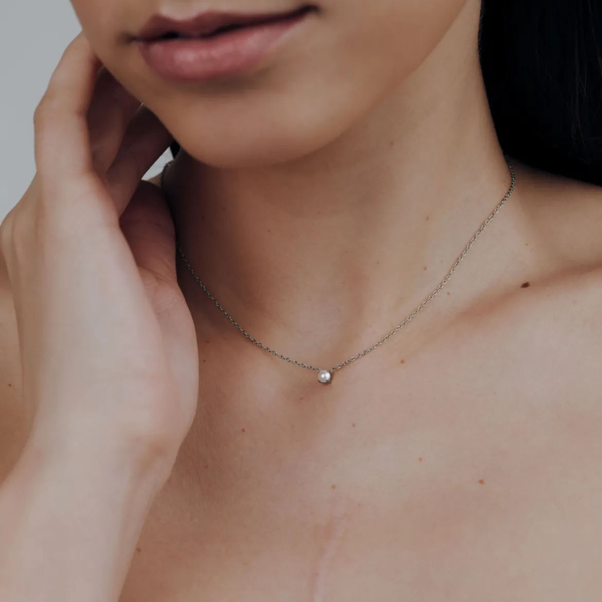 Dream Pearl Choker Silber