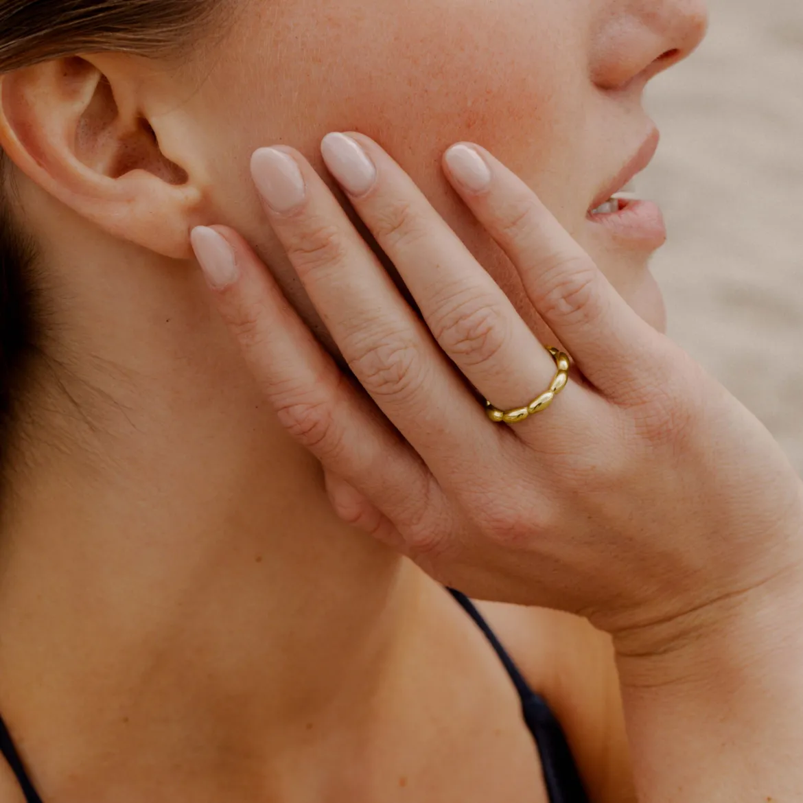 Drop in the Ocean Ring Gold