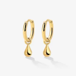 Drop it Hoop Set Small Gold