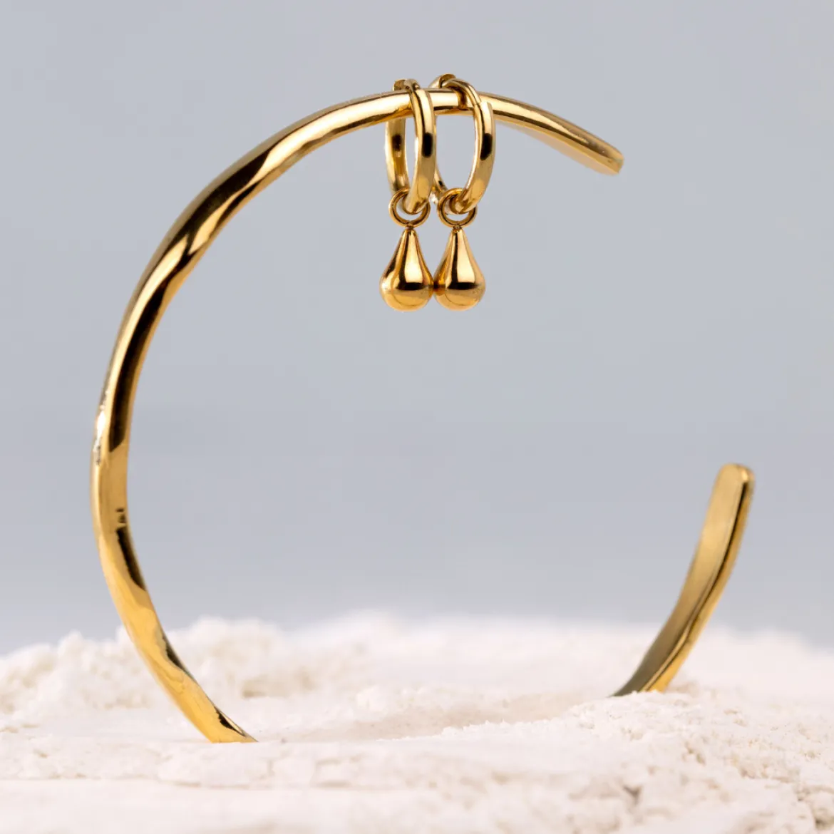 Drop it Hoop Set Small Roségold