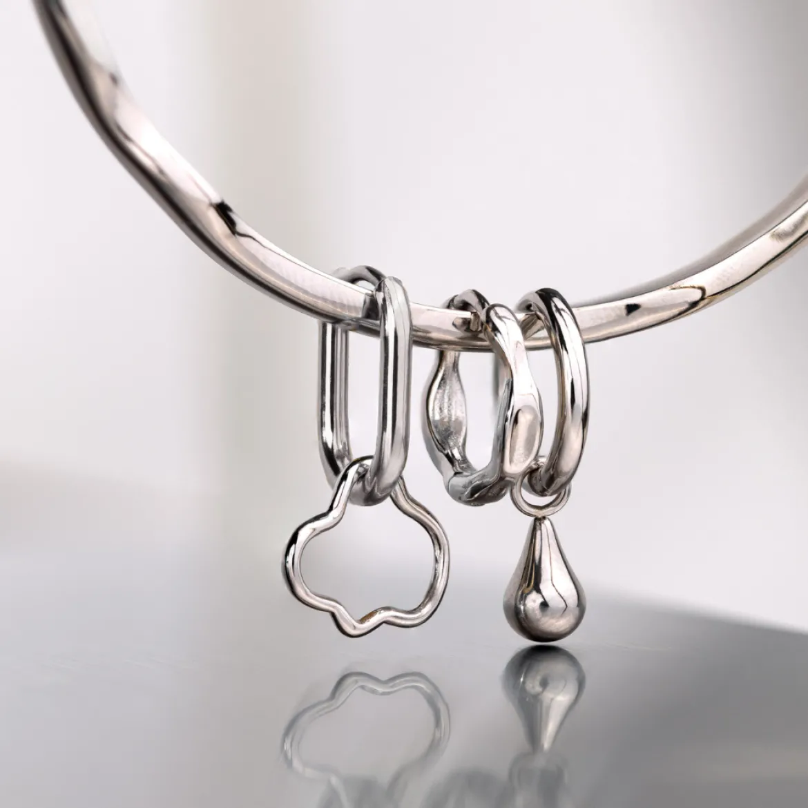 Drop it Hoop Set Small Roségold