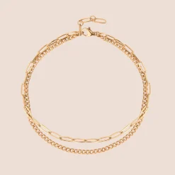 Duo Anklet Roségold