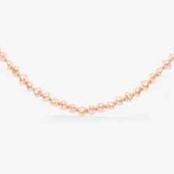 Dusty Rose Perlita Choker Silber