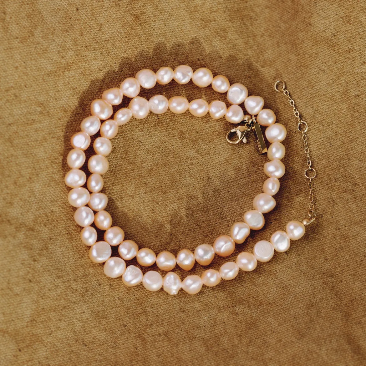 Dusty Rose Perlita Choker Silber