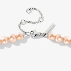 Dusty Rose Perlita Choker Silber
