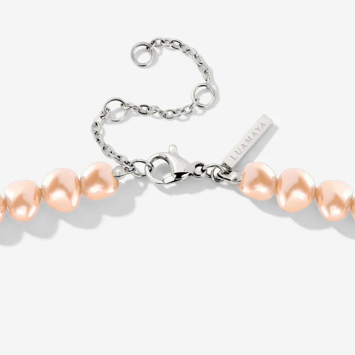 Dusty Rose Perlita Choker Silber