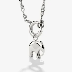 Elephant Singapore Chain Necklace Set Silber