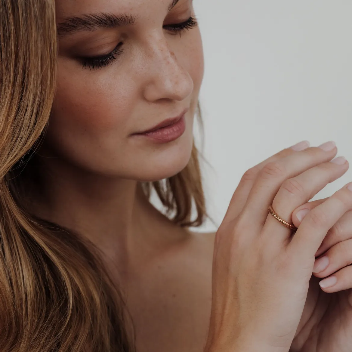 Endless Twist Ring Roségold
