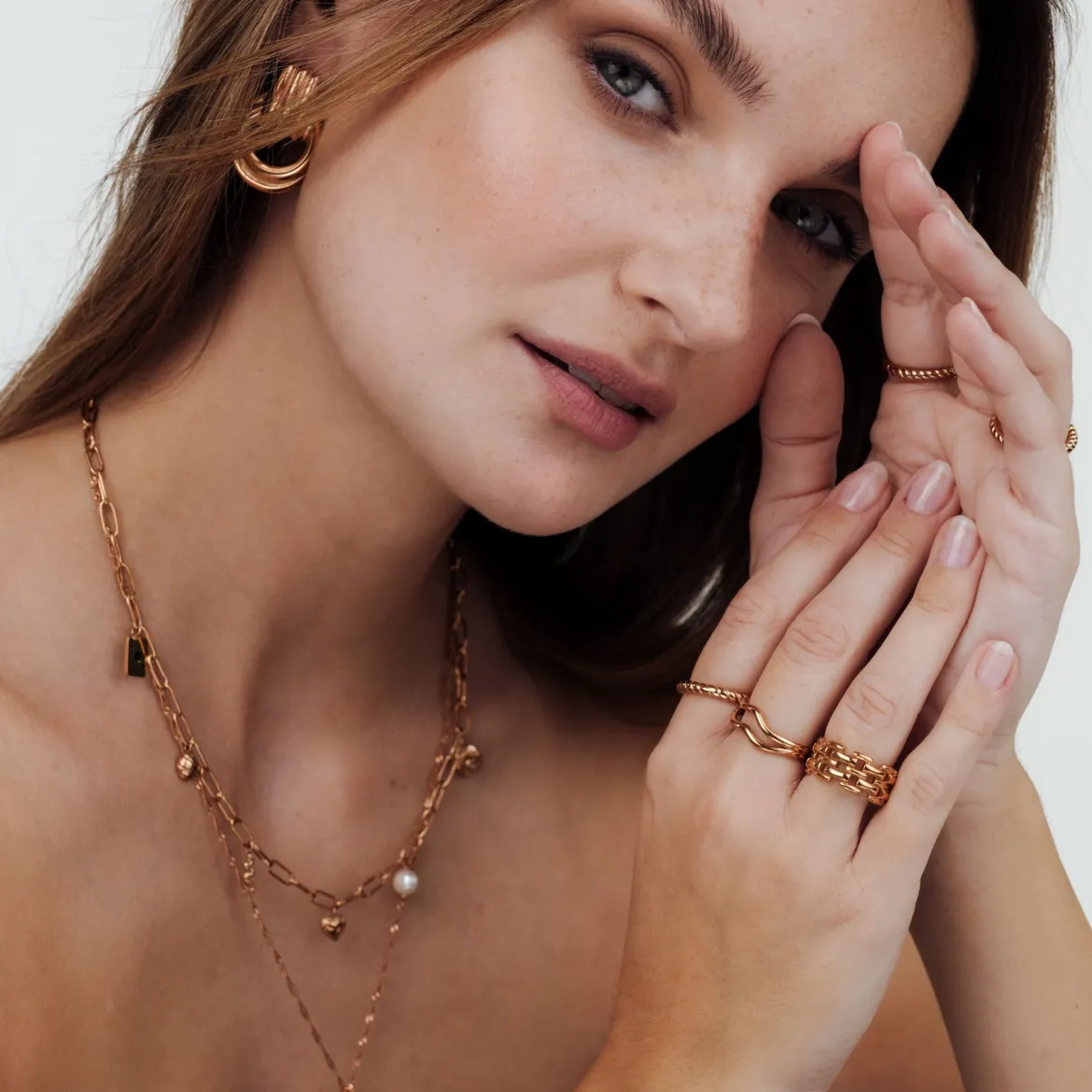 Endless Twist Ring Roségold