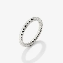 Endless Twist Ring Silber