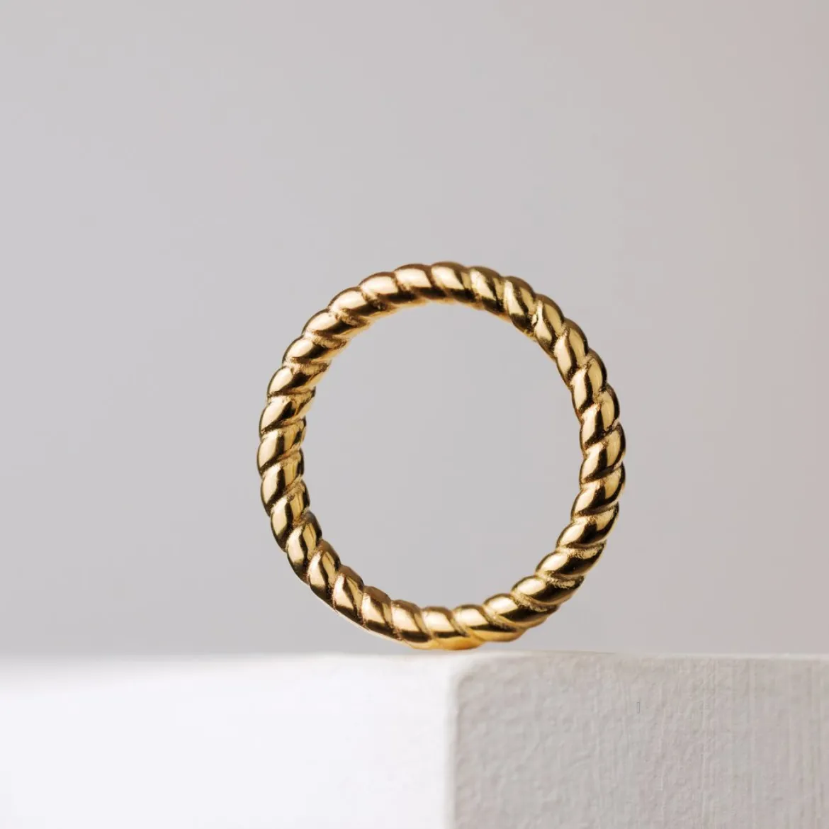 Endless Twist Ring Silber