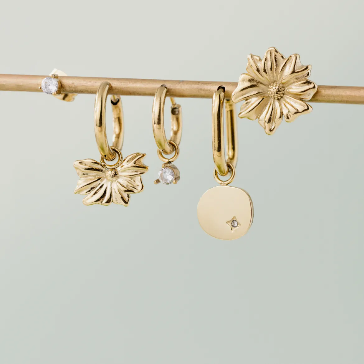 Eternal Bloom Hoop Set Small Roségold