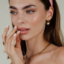 Eternal Bloom Hoop Set Small Gold