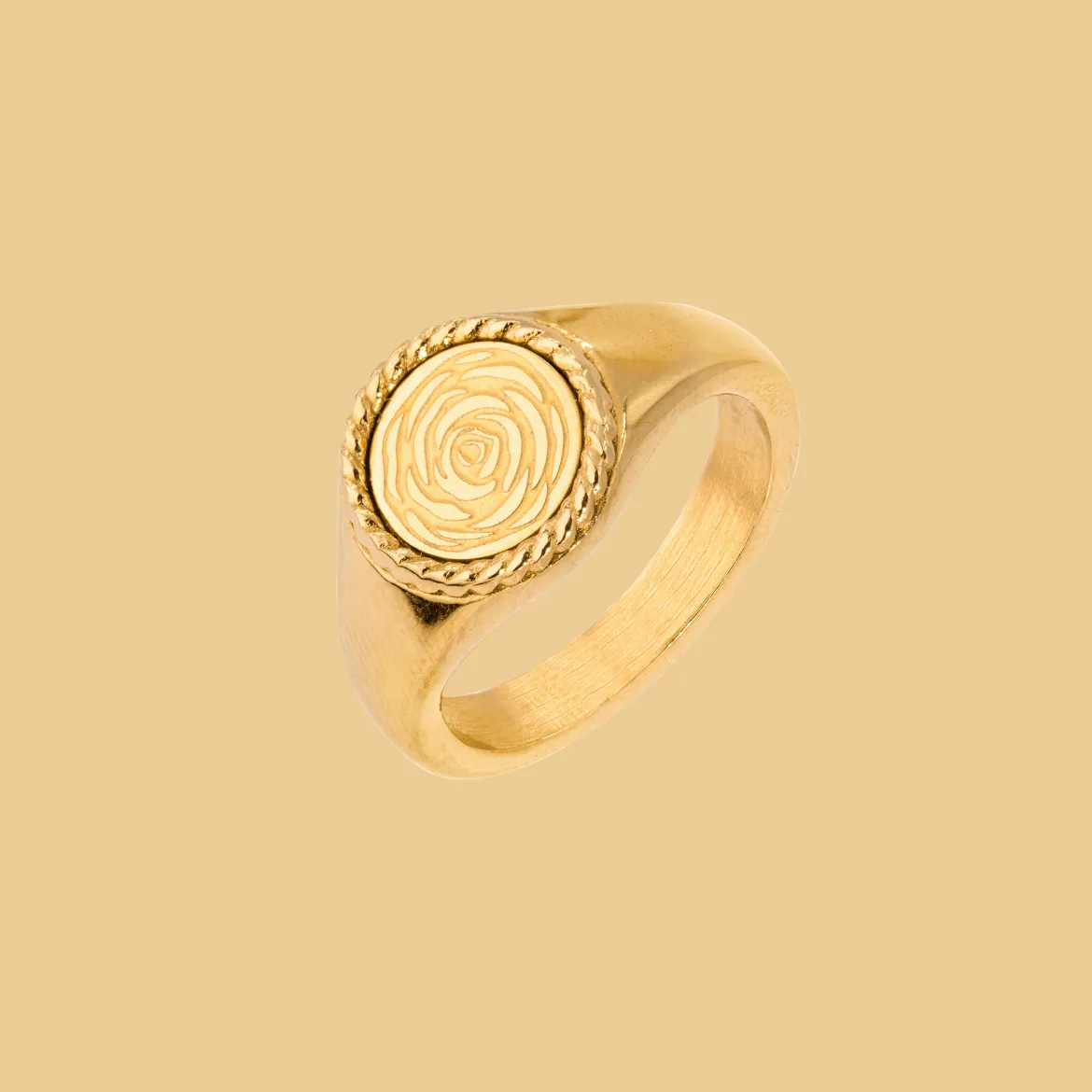 Eternal Summer Rose Ring Gold