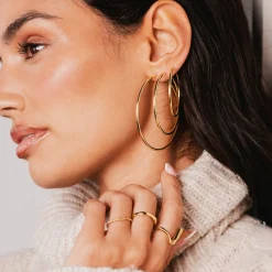 Extra Maxi Hoops Gold