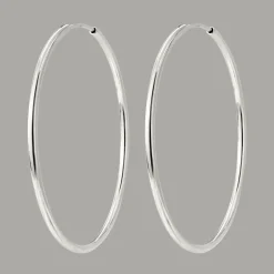 Extra Maxi Hoops Silber