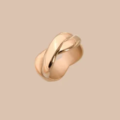 Female DNA Ring Roségold