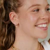 Female Icon Glimmer Hoop Set Baby Gold