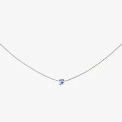 Flower Tile Necklace Silber