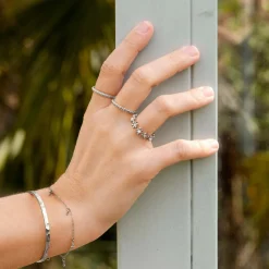 Flowery Ring Silber