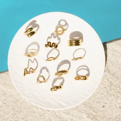 Flowing Gap Ring Roségold