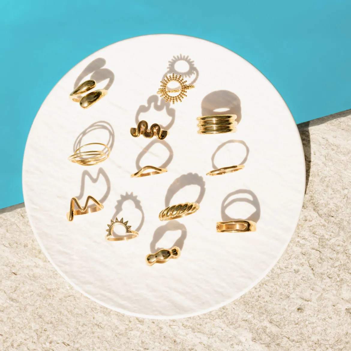 Flowing Gap Ring Roségold