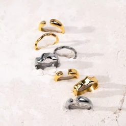 Flowing Ring Silber