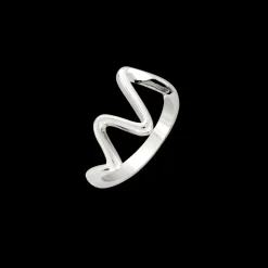 Fluid Motion Ring Silber