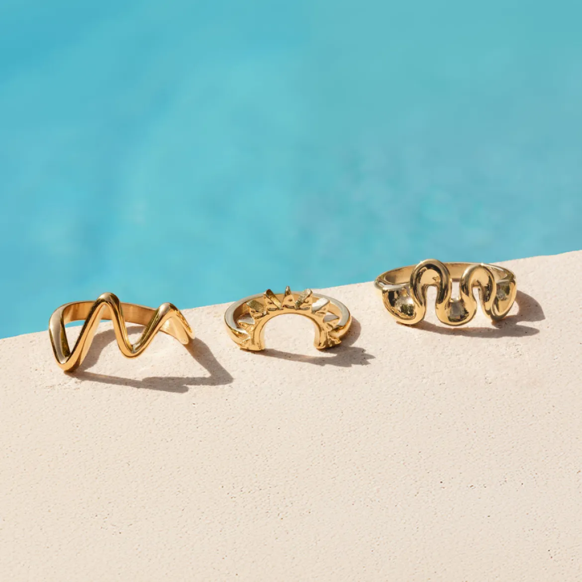 Fluid Motion Ring Silber