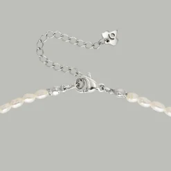 Fluidity Pearl Necklace Silber