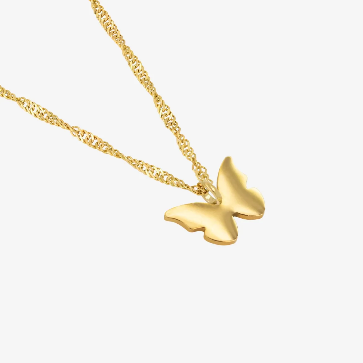 Flutterby Necklace Gold