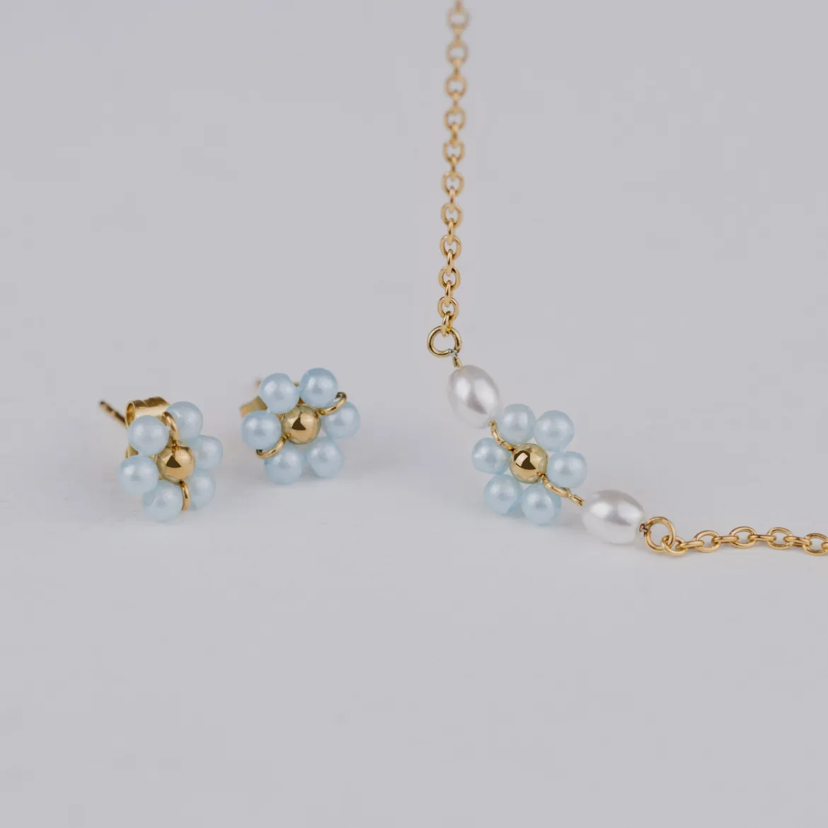 Forever Blue Daisy Bundle Silber