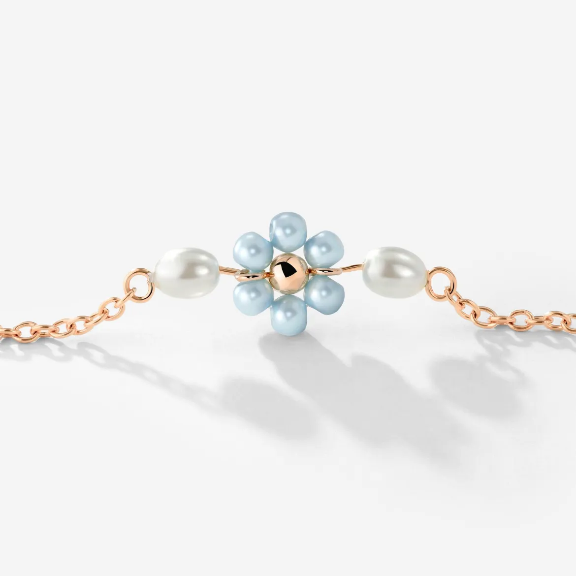 Forever Blue Daisy Bundle Roségold