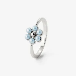 Forever Blue Daisy Ring Silber - 50