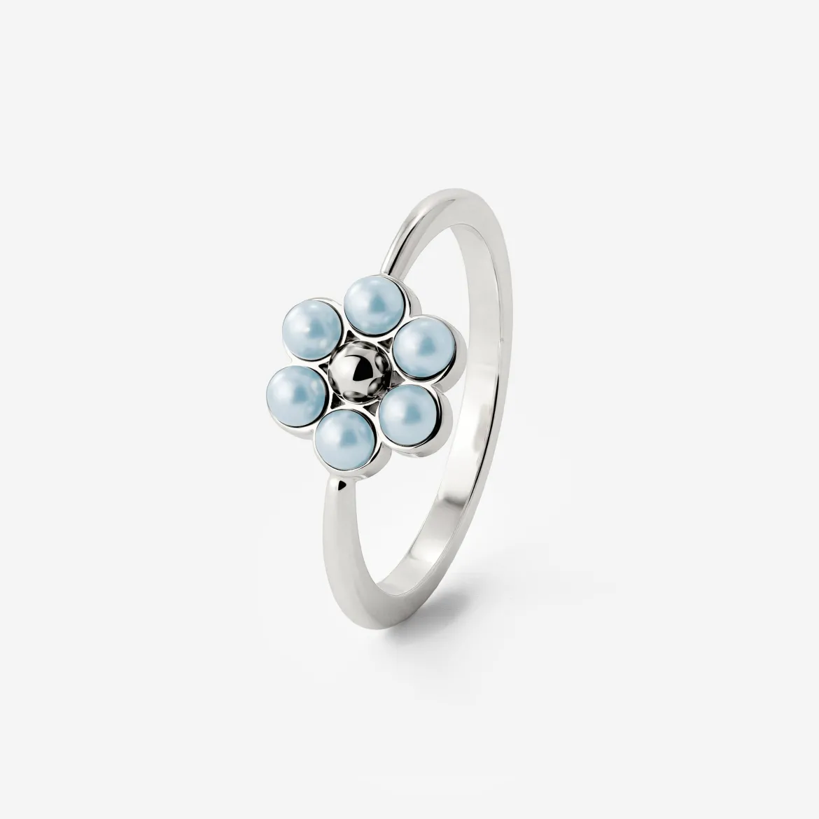 Forever Blue Daisy Ring Silber - 50