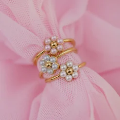 Forever Blue Daisy Ring Silber - 50