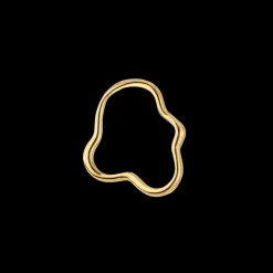 Forming Fluids Oval Hoop Set Baby Gold
