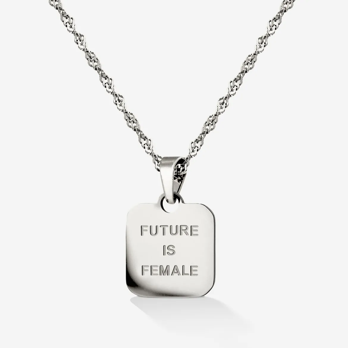 Future is female Necklace Silber