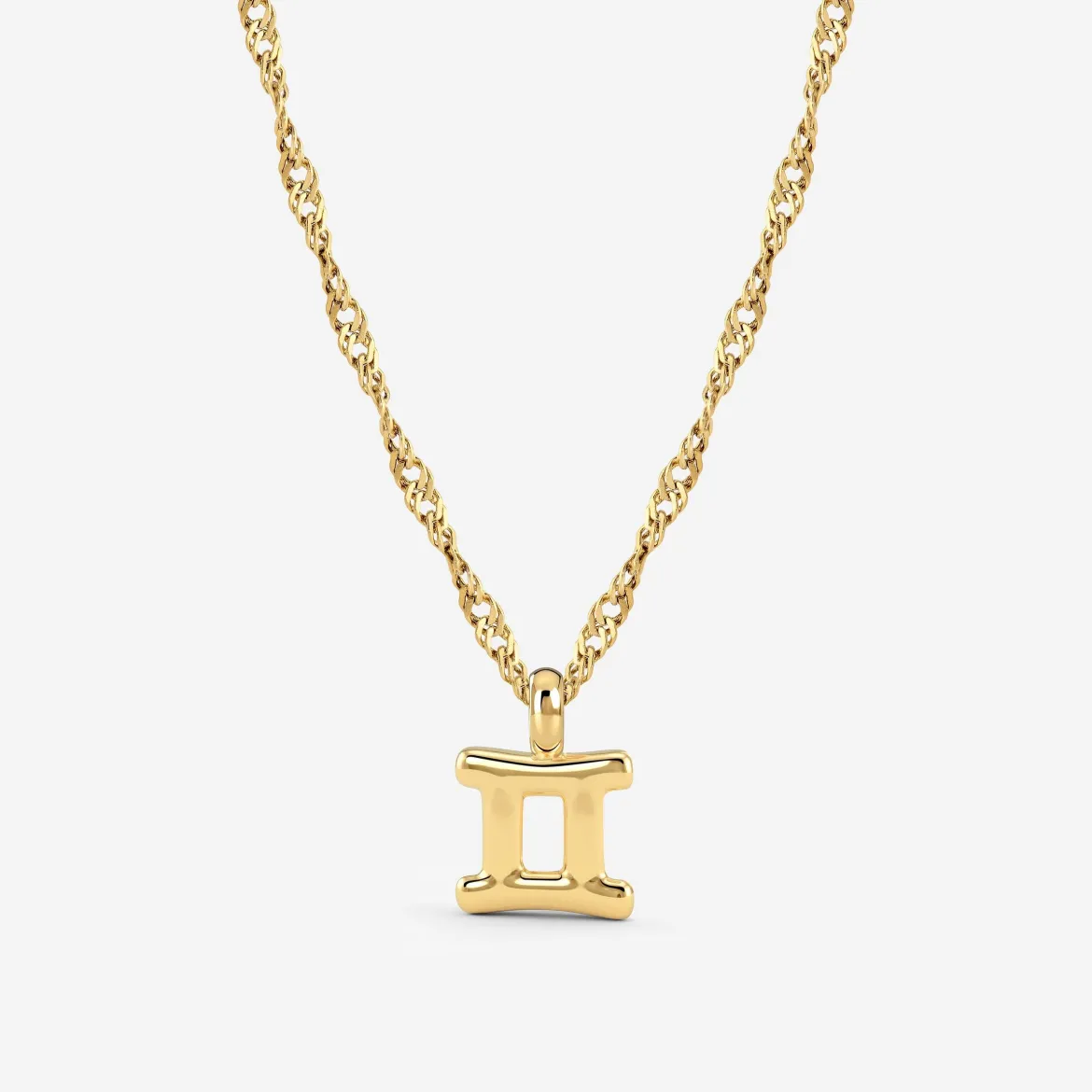 Gemini Bubble Necklace Gold